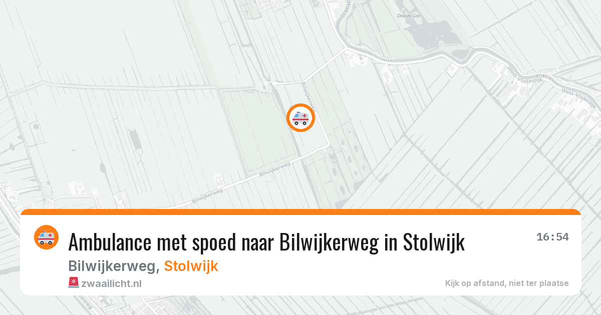 Ambulance met spoed naar Bilwijkerweg in Stolwijk — 28 jan 2026