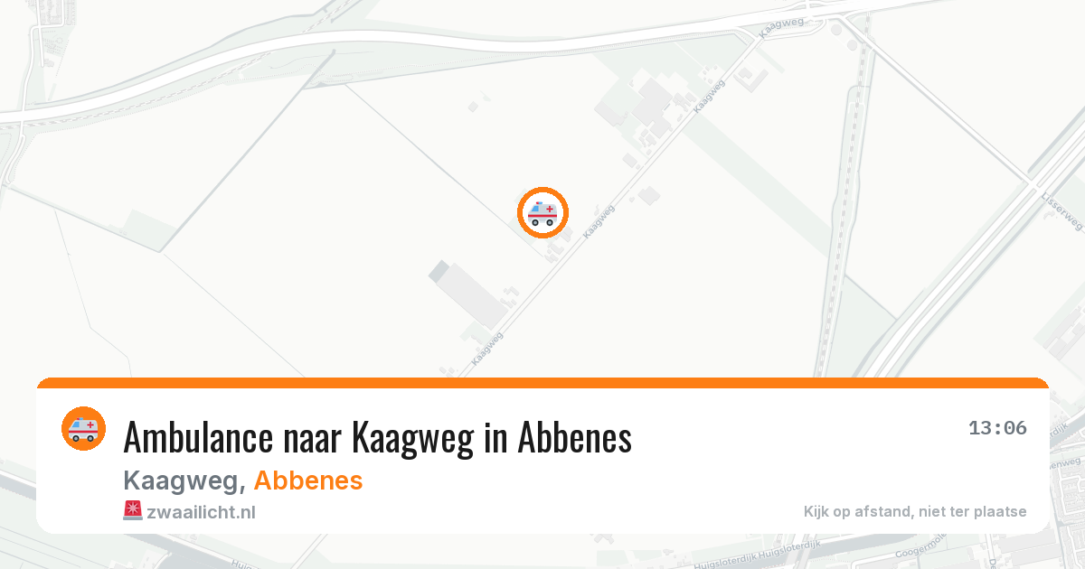 Ambulance naar Kaagweg in Abbenes — 12 aug 2026