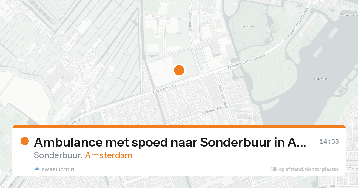 Ambulance met spoed naar Sonderbuur in Amsterdam — 31 jan 2026