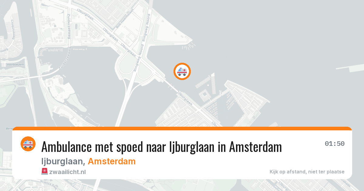 Ambulance met spoed naar Ijburglaan in Amsterdam — 24 jun 2026