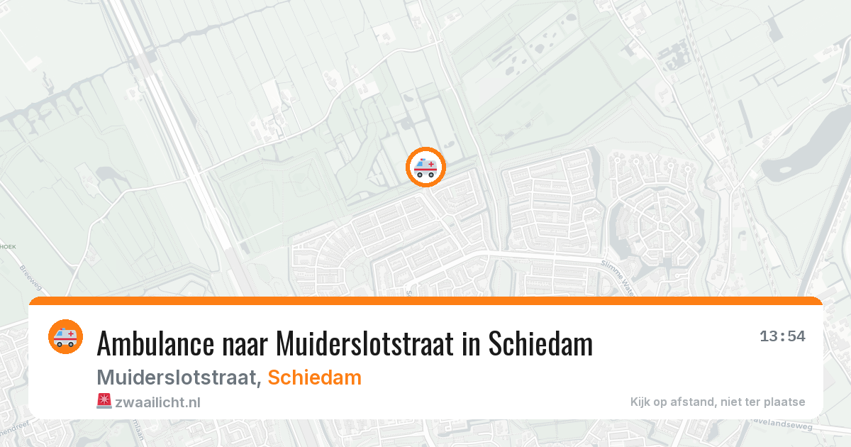 Ambulance naar Muiderslotstraat in Schiedam — 18 jun 2026