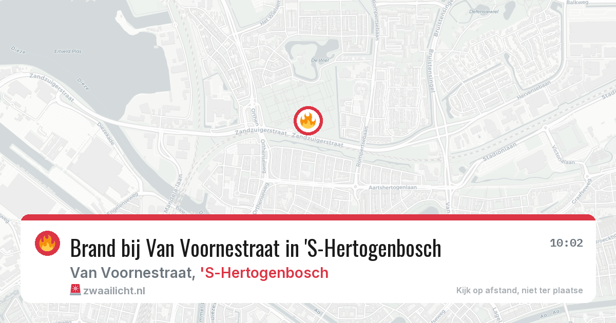 Brand bij Van Voornestraat in 'S-Hertogenbosch — 24 jun 2026