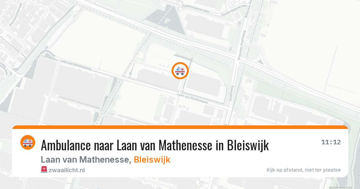 Ambulance naar Laan van Mathenesse in Bleiswijk — 16 jun 2026