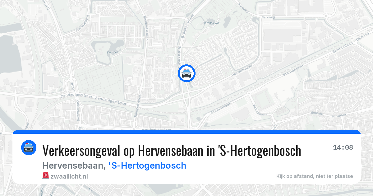 Verkeersongeval op Hervensebaan in 'S-Hertogenbosch — 1 apr 2026