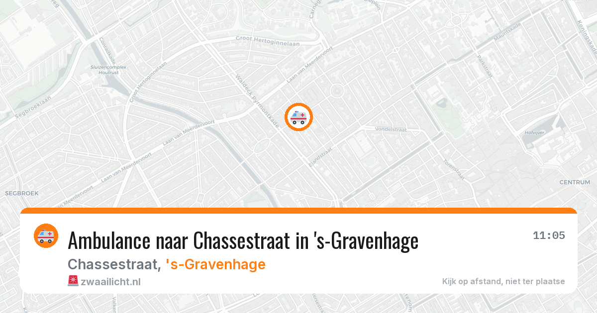 Ambulance naar Chassestraat in 's-Gravenhage — 27 jun 2026