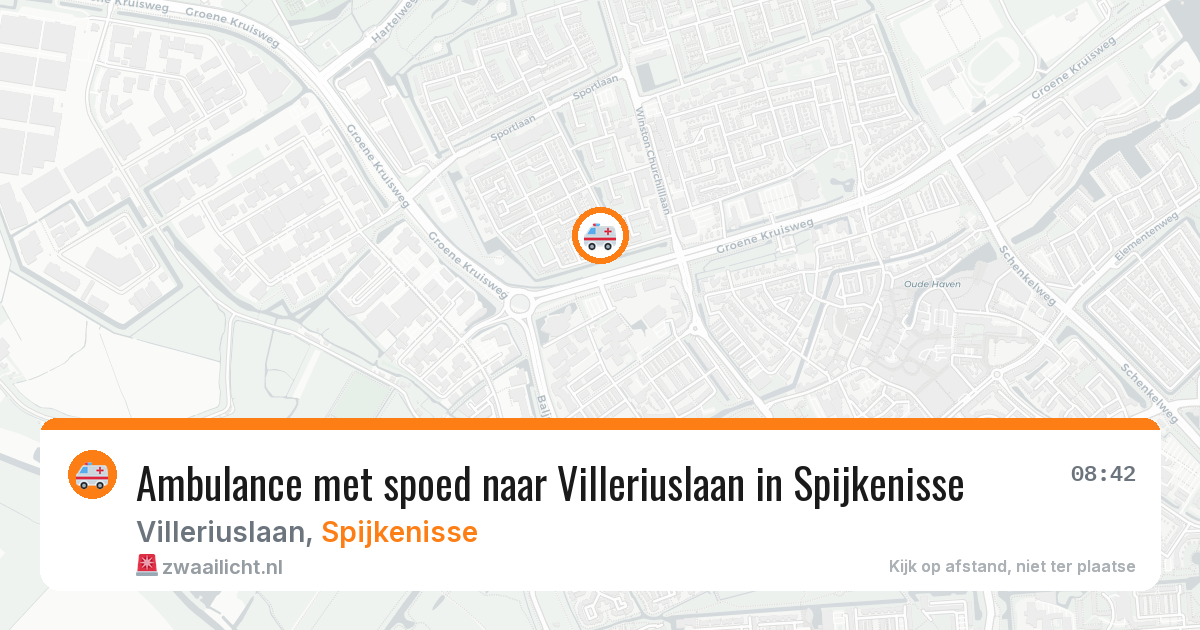 Ambulance met spoed naar Villeriuslaan in Spijkenisse — 4 jun 2026