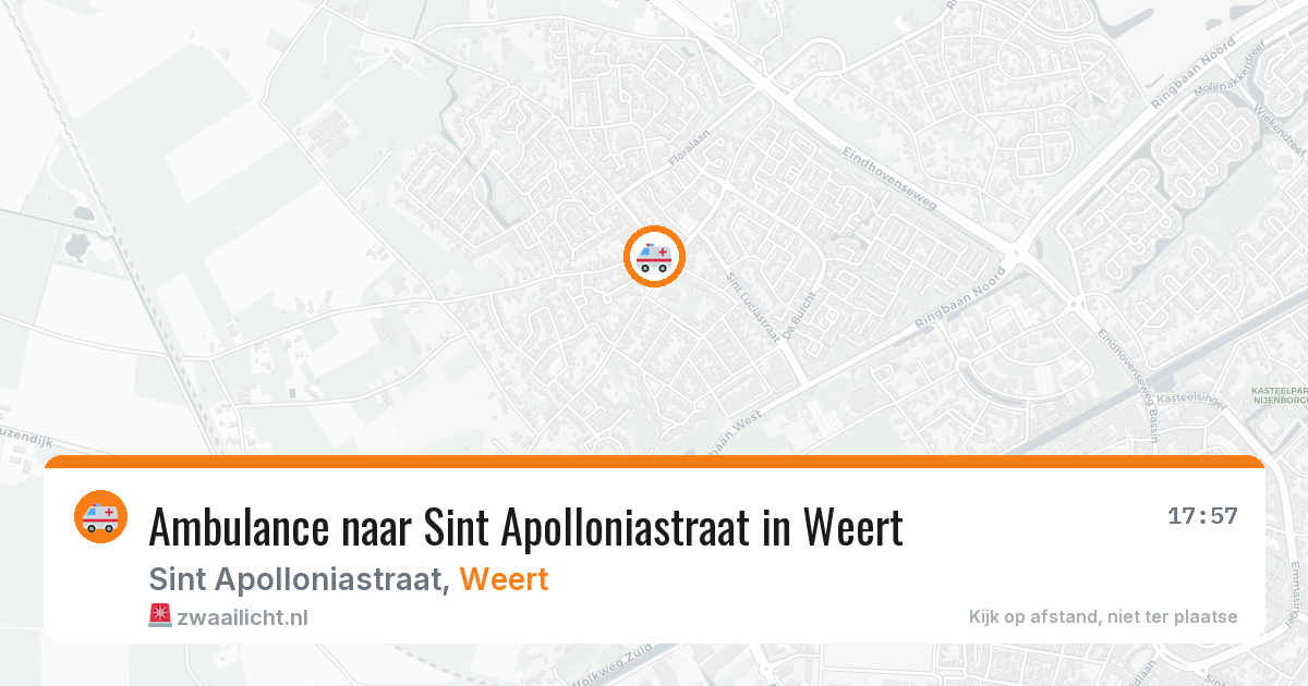 Ambulance naar Sint Apolloniastraat in Weert — 7 jul 2026