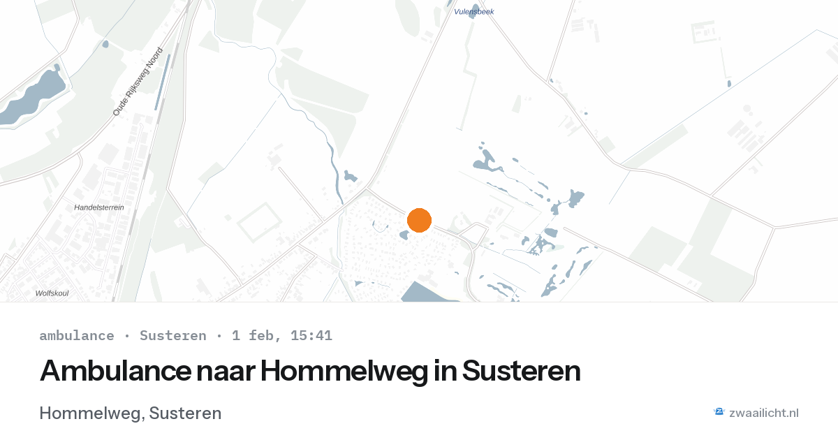 Ambulance naar Hommelweg in Susteren — 1 feb 2026