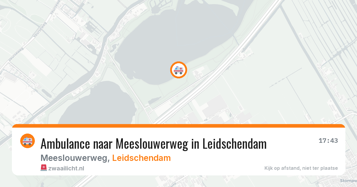 Ambulance naar Meeslouwerweg in Leidschendam — 13 aug 2026