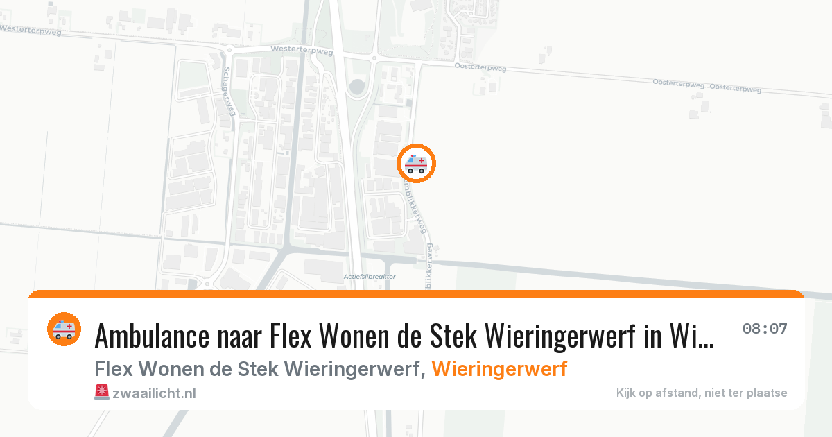 Ambulance naar Flex Wonen de Stek Wieringerwerf in Wieringerwerf — 23 jul 2026