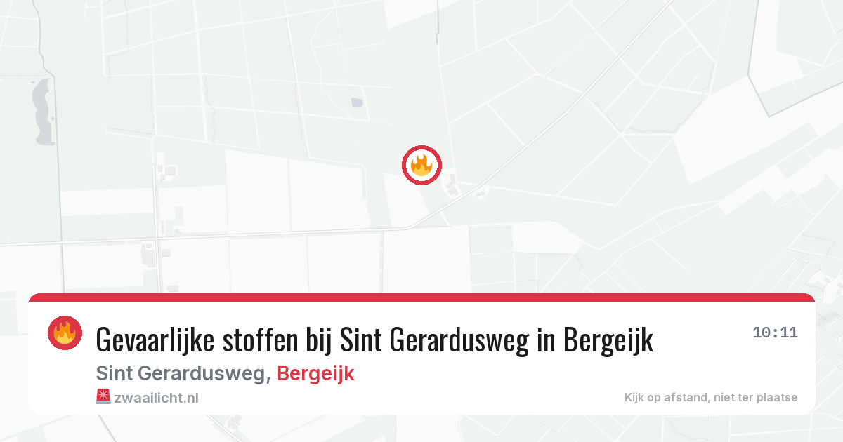 Gevaarlijke stoffen bij Sint Gerardusweg in Bergeijk — 7 apr 2026