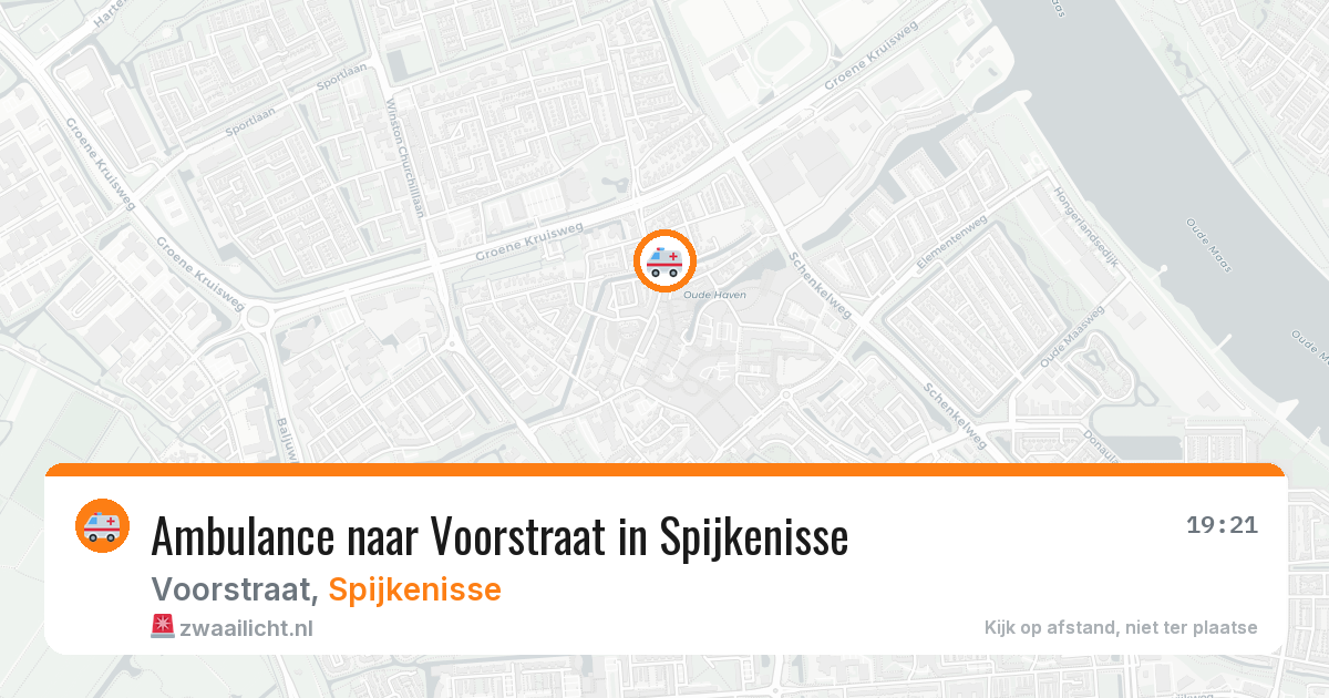Ambulance naar Voorstraat in Spijkenisse — 27 apr 2026