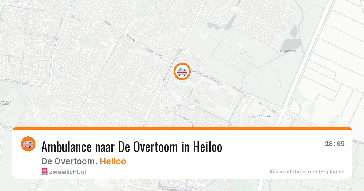 Ambulance naar De Overtoom in Heiloo — 26 mrt 2026