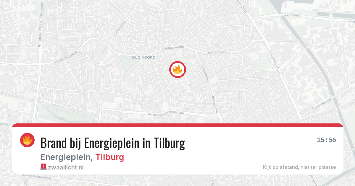Brand bij Energieplein in Tilburg — 1 aug 2026