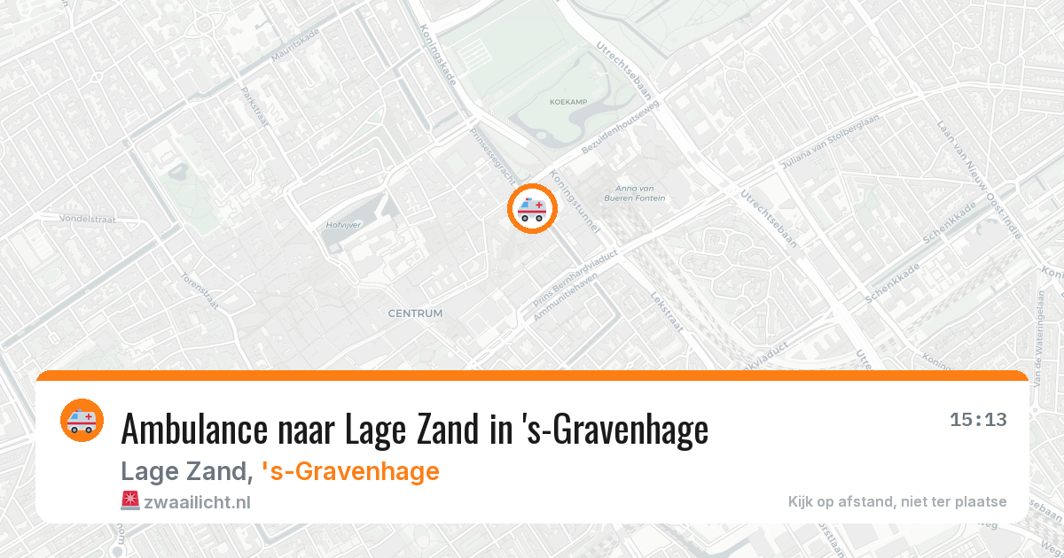 Ambulance naar Lage Zand in 's-Gravenhage — 7 aug 2026
