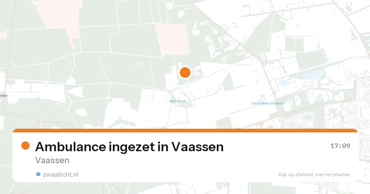 Ambulance ingezet in Vaassen — 27 aug 2026