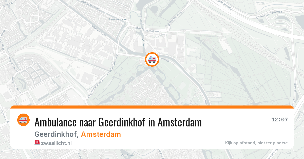 Ambulance naar Geerdinkhof in Amsterdam — 30 jun 2026