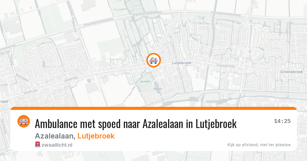 Ambulance met spoed naar Azalealaan in Lutjebroek — 1 aug 2026