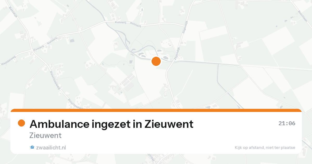 Ambulance ingezet in Zieuwent — 15 aug 2026