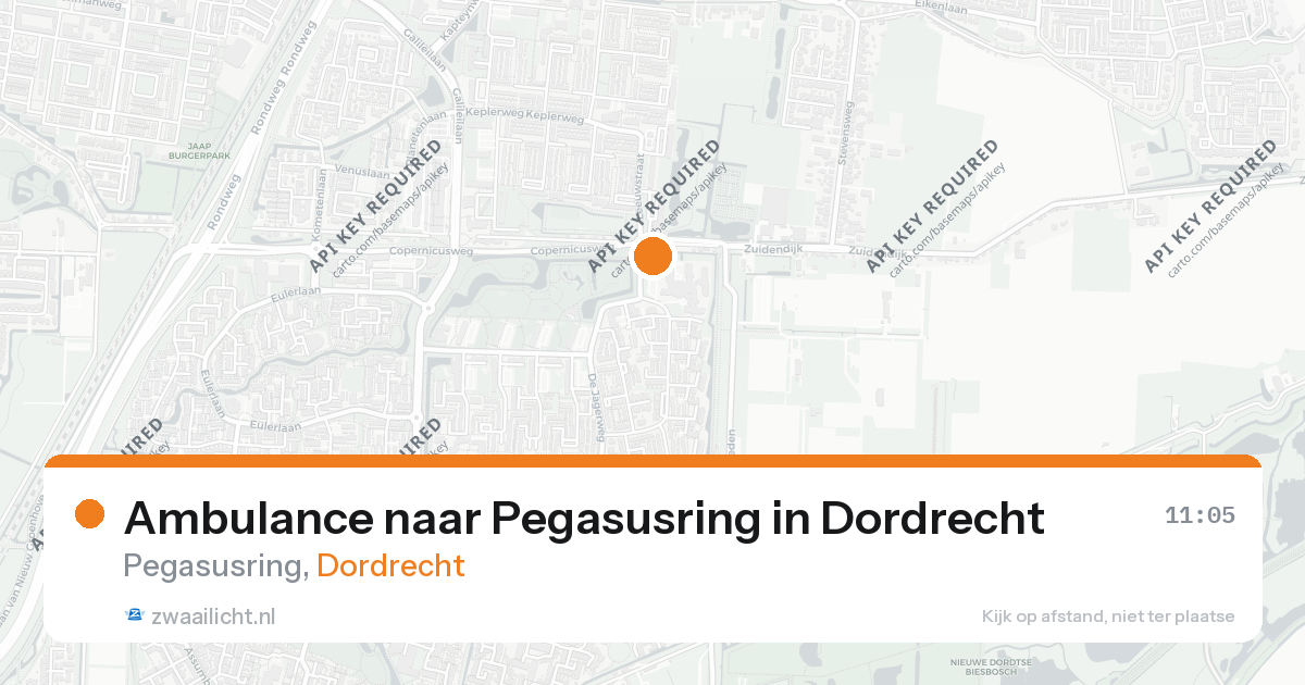 Ambulance naar Pegasusring in Dordrecht — 26 aug 2026