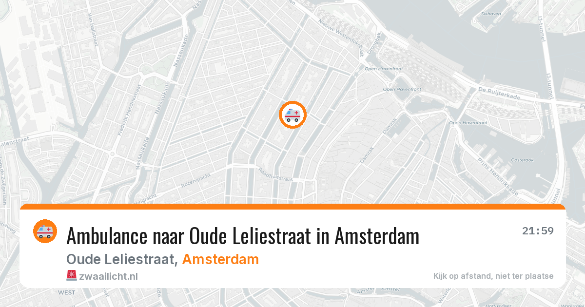 Ambulance naar Oude Leliestraat in Amsterdam — 10 apr 2026