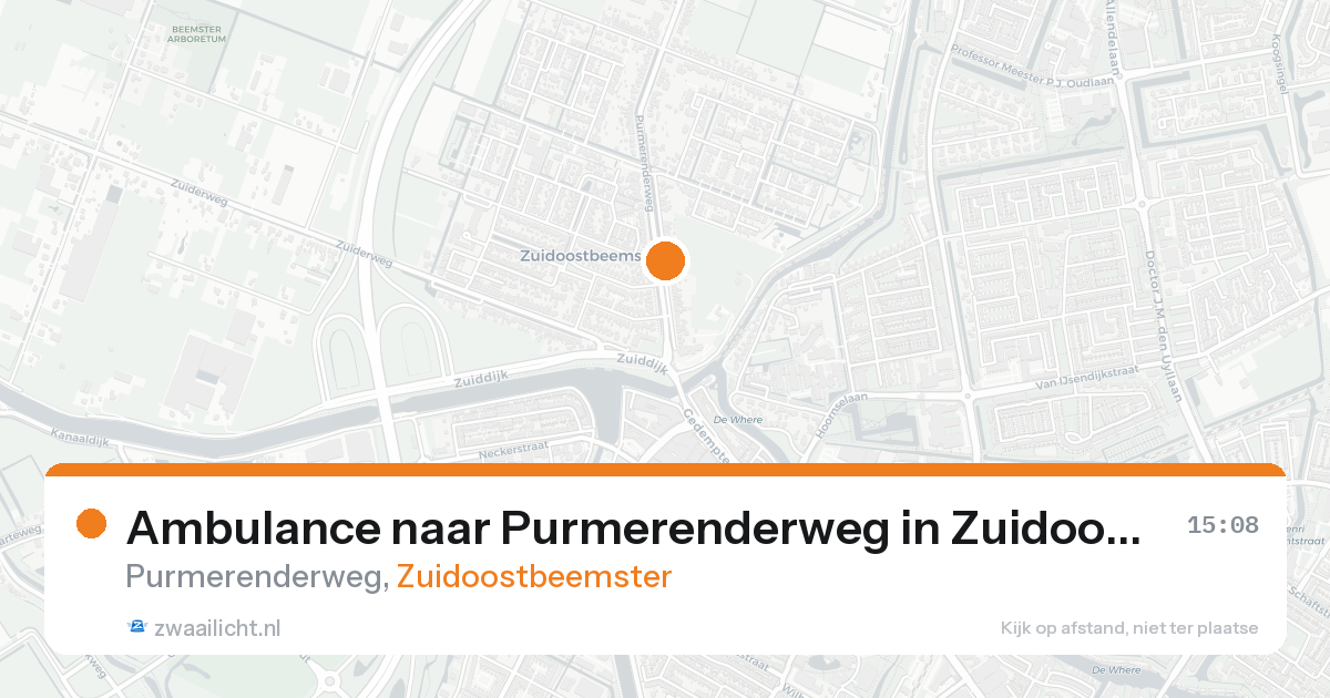 Ambulance naar Purmerenderweg in Zuidoostbeemster — 5 jun 2026