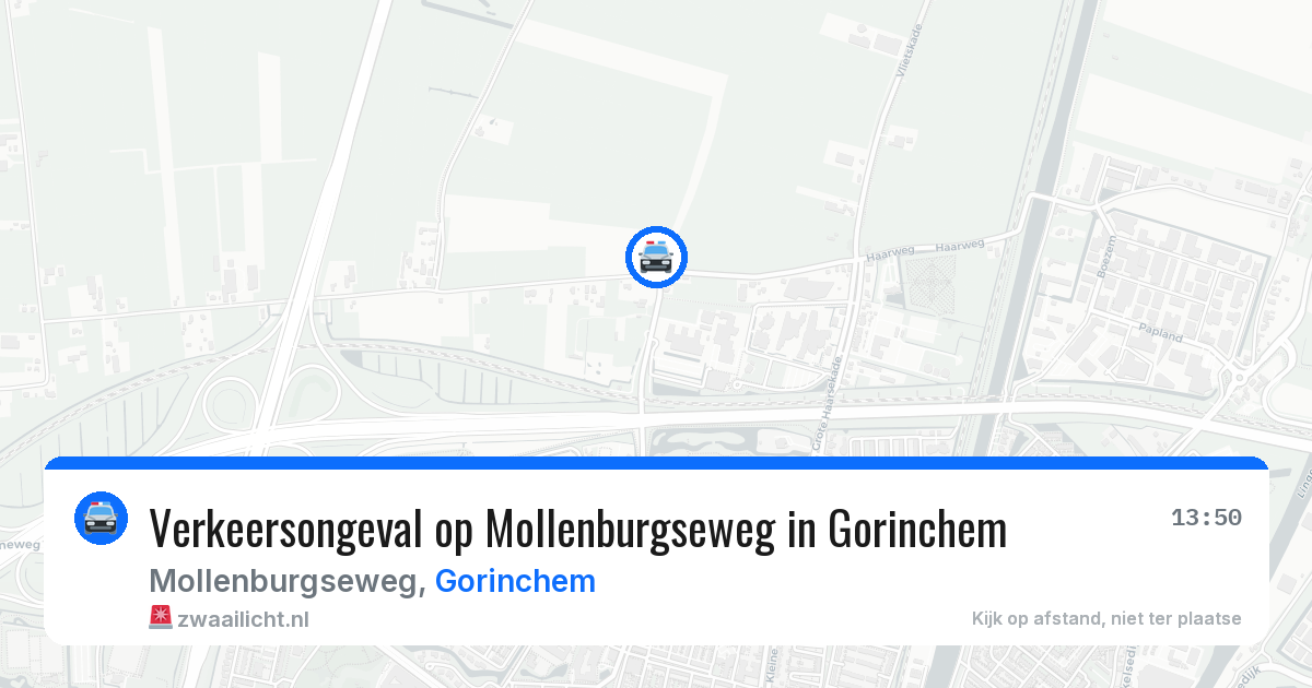 Verkeersongeval op Mollenburgseweg in Gorinchem — 3 jun 2026