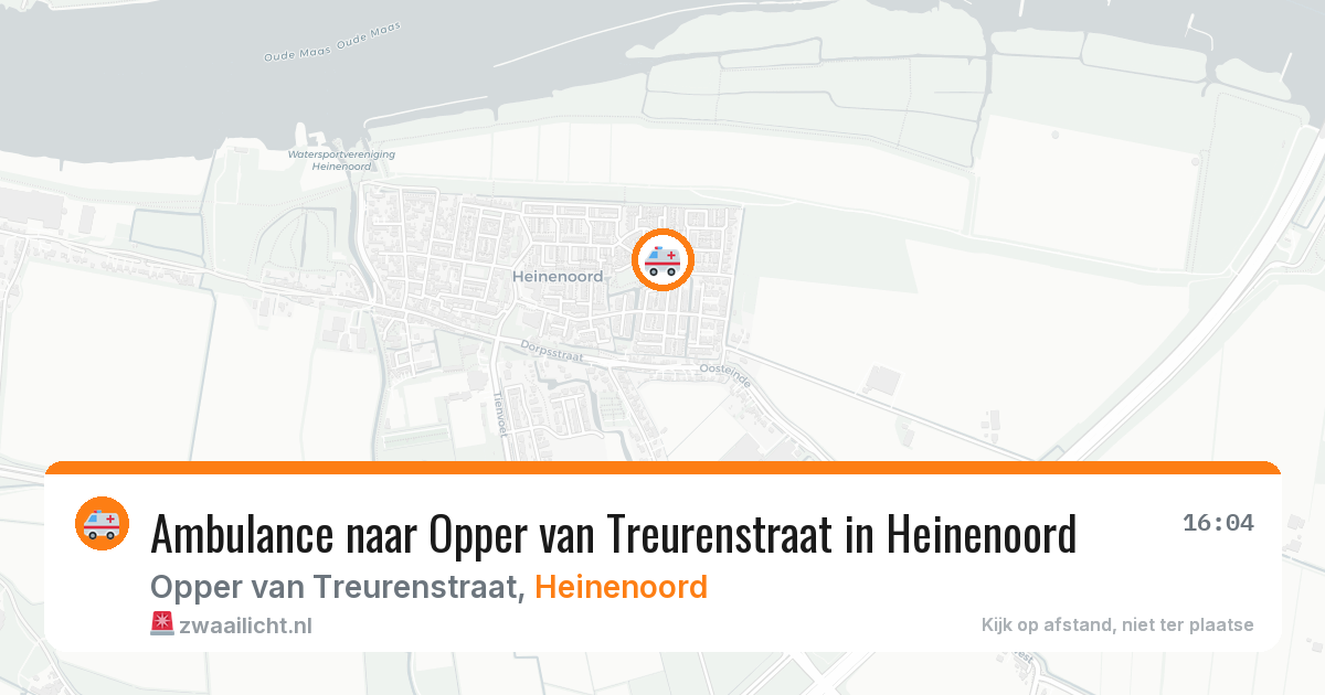 Ambulance naar Opper van Treurenstraat in Heinenoord — 8 jun 2026