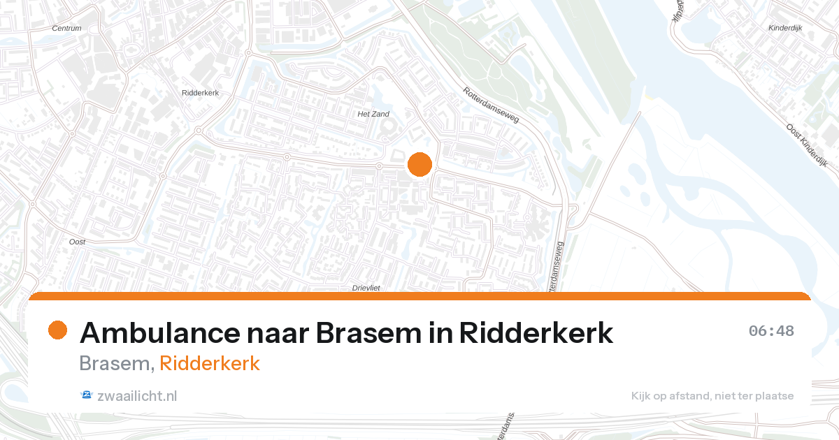 Ambulance naar Brasem in Ridderkerk — 21 jul 2026