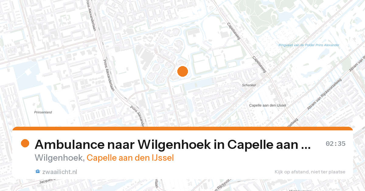 Ambulance naar Wilgenhoek in Capelle aan den IJssel — 1 feb 2026