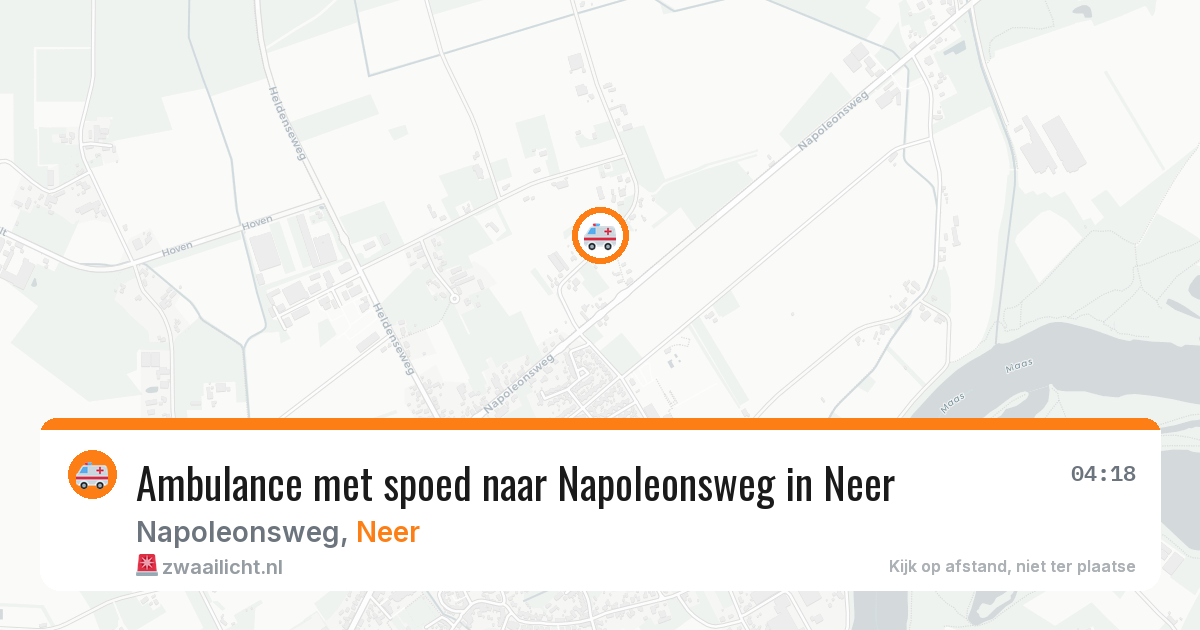 Ambulance met spoed naar Napoleonsweg in Neer — 30 jul 2026