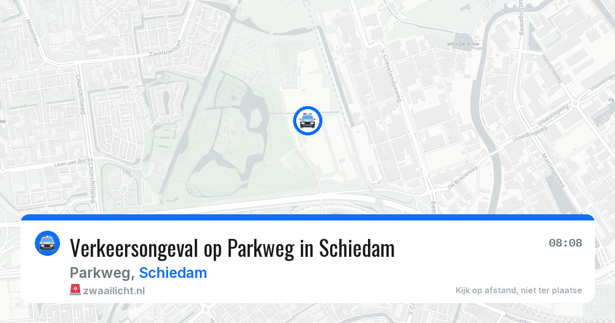 Verkeersongeval op Parkweg in Schiedam — 12 aug 2026