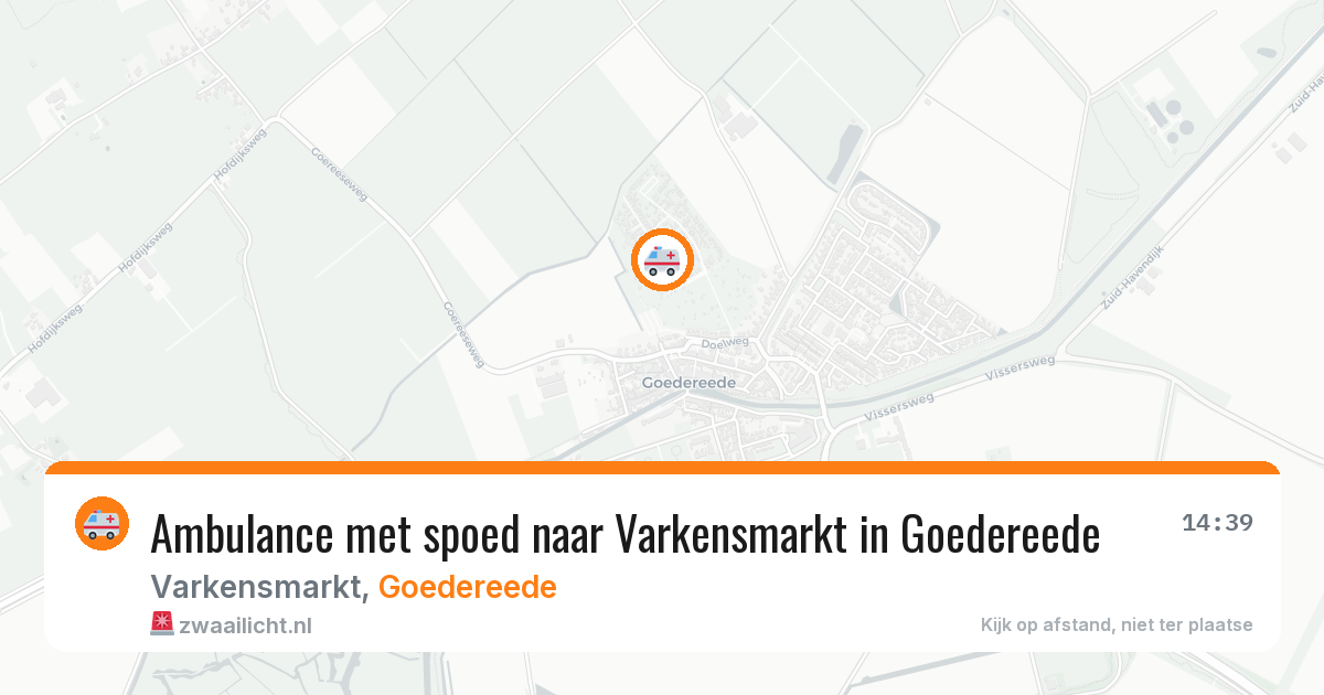 Ambulance met spoed naar Varkensmarkt in Goedereede — 4 aug 2026