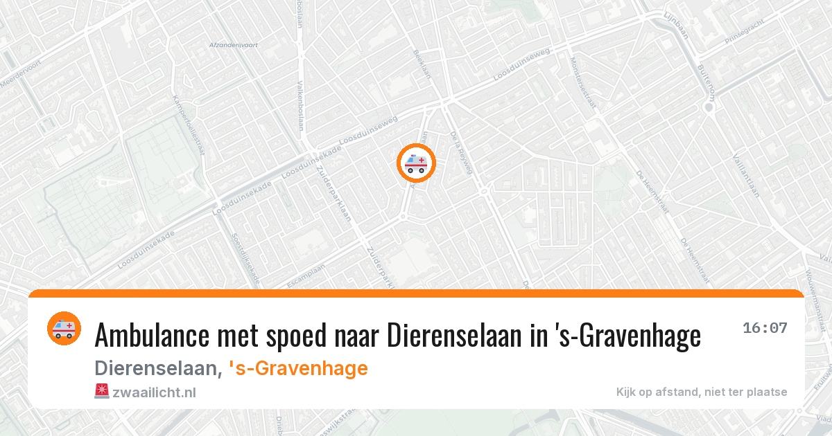 Ambulance met spoed naar Dierenselaan in 's-Gravenhage — 27 mei 2026