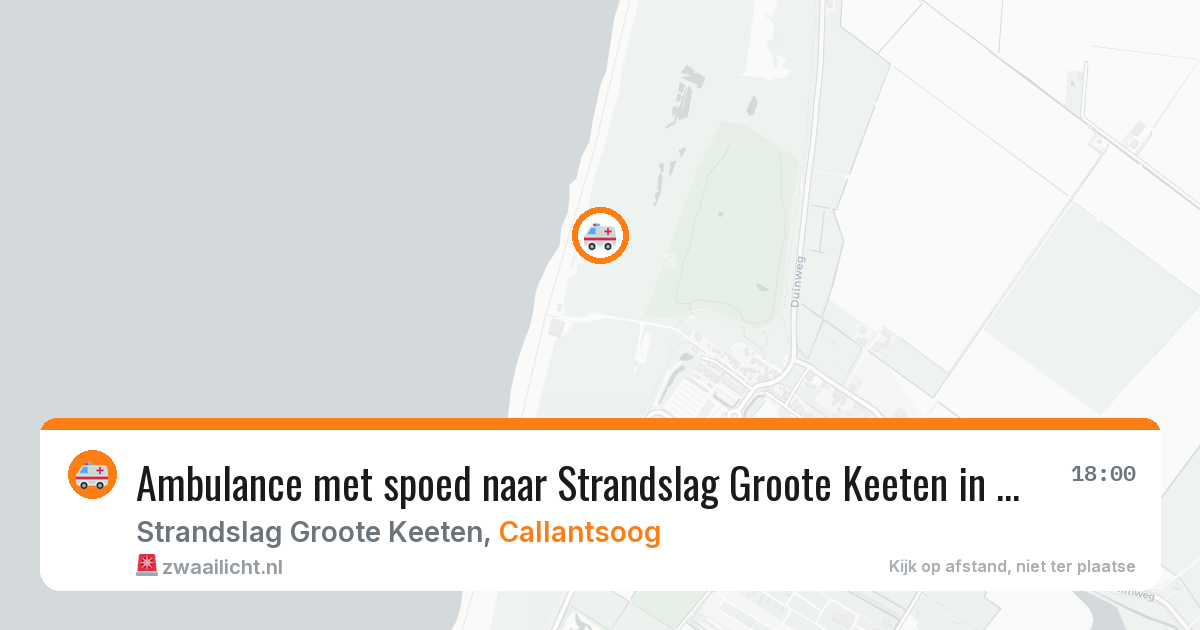Ambulance met spoed naar Strandslag Groote Keeten in Callantsoog — 10 jul 2026