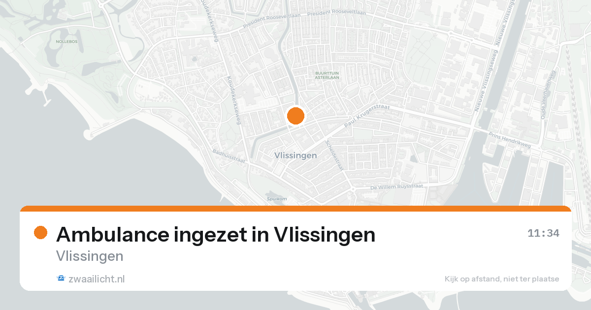Ambulance ingezet in Vlissingen — 7 mei 2026