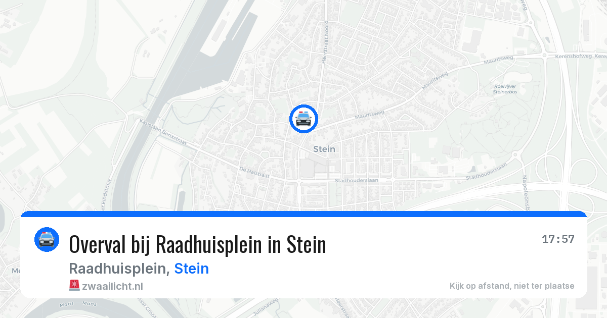 Overval bij Raadhuisplein in Stein — 19 mei 2026