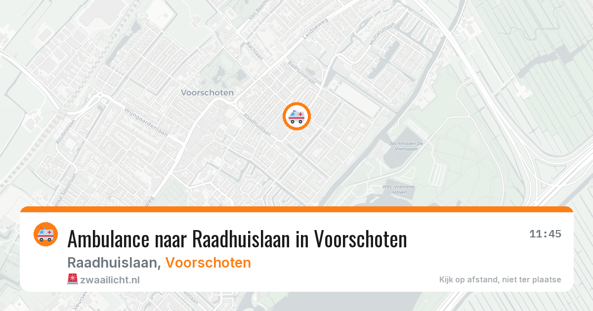 Ambulance naar Raadhuislaan in Voorschoten — 21 mrt 2026