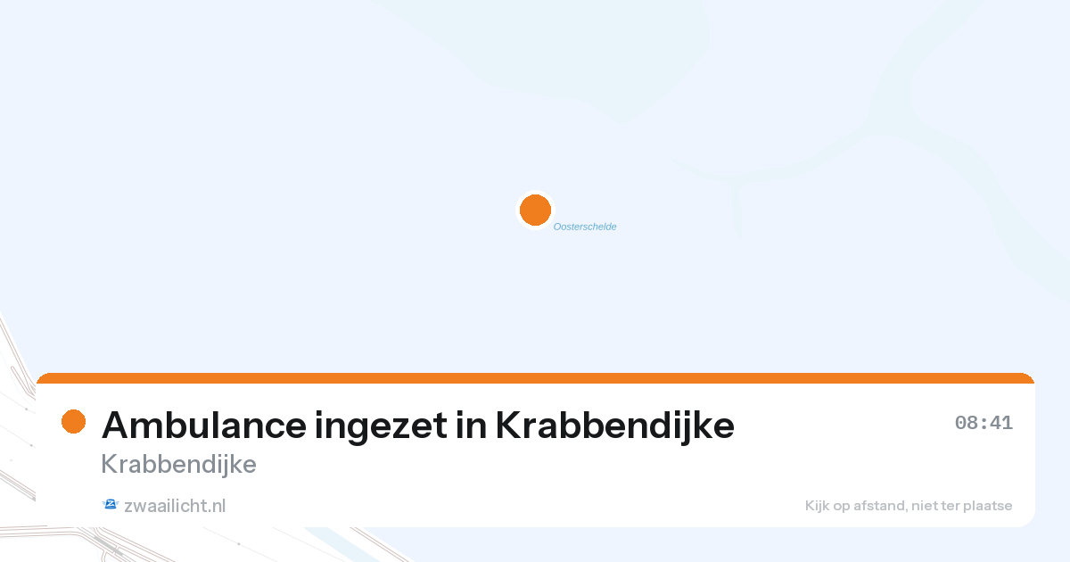 Ambulance ingezet in Krabbendijke — 28 aug 2026