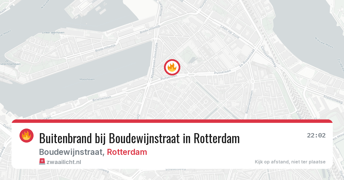 Buitenbrand bij Boudewijnstraat in Rotterdam — 1 jun 2026