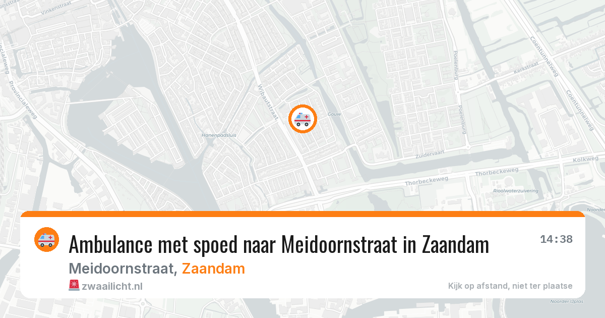 Ambulance met spoed naar Meidoornstraat in Zaandam — 1 jul 2026