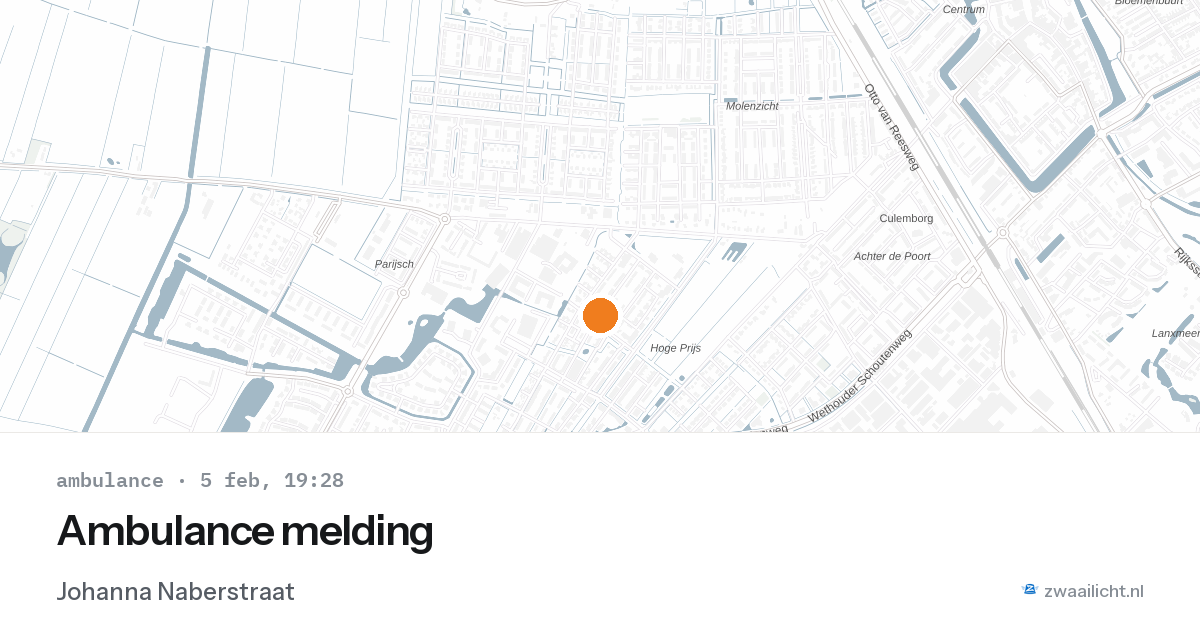 Ambulance melding — 5 feb 2026