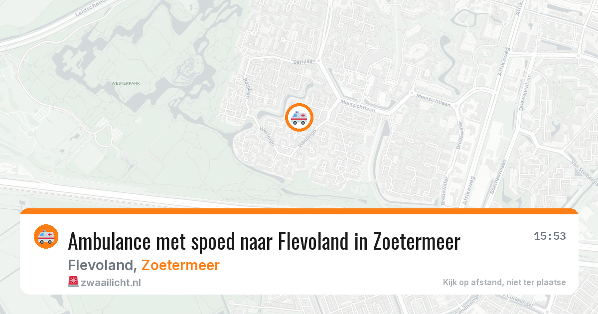 Ambulance met spoed naar Flevoland in Zoetermeer — 5 jun 2026