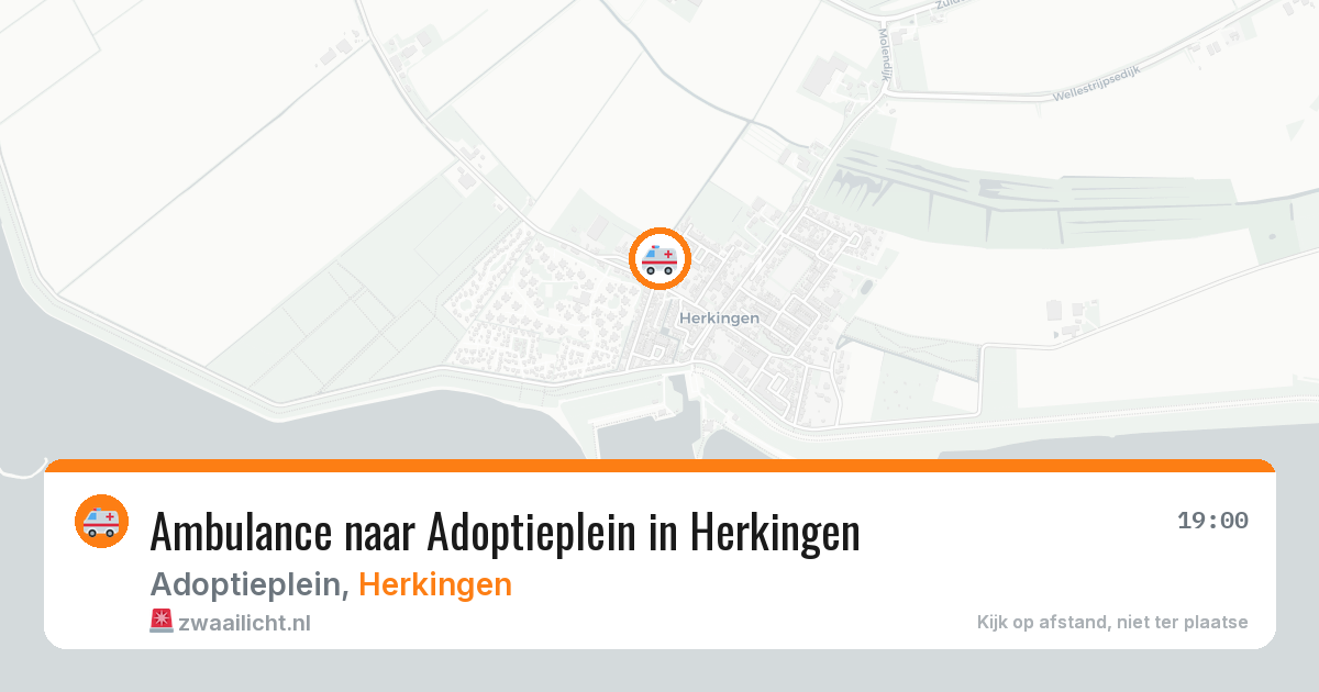 Ambulance naar Adoptieplein in Herkingen — 6 aug 2026