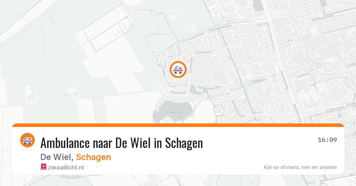 Ambulance naar De Wiel in Schagen — 12 jun 2026