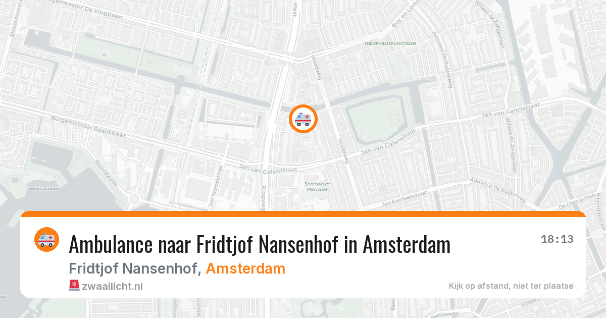Ambulance naar Fridtjof Nansenhof in Amsterdam — 11 aug 2026