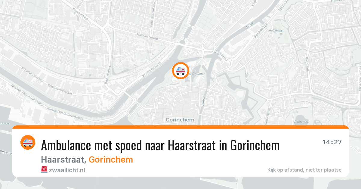 Ambulance met spoed naar Haarstraat in Gorinchem — 15 jun 2026