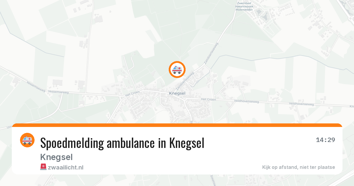 Spoedmelding ambulance in Knegsel — 12 apr 2026