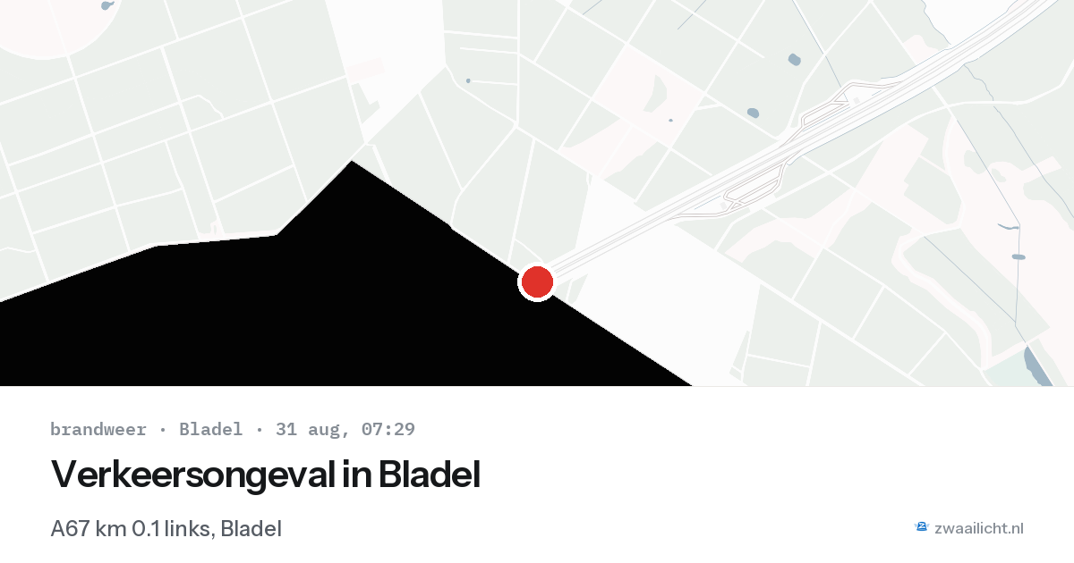 Verkeersongeval in Bladel — 31 aug 2026