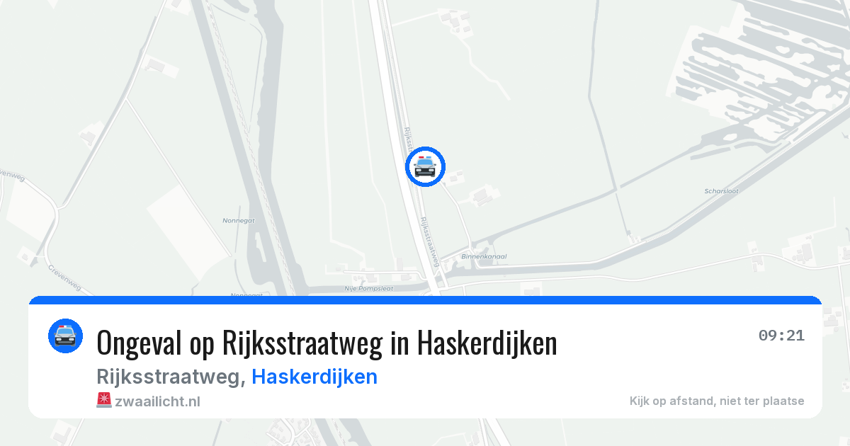 Ongeval op Rijksstraatweg in Haskerdijken — 11 jun 2026